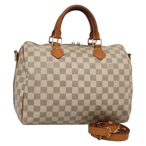 Louis Vuitton Handbags - LOUIS VUITTON Damier Azur Speedy Bandouliere 30 Bag 2way N41052 LV Auth 130986